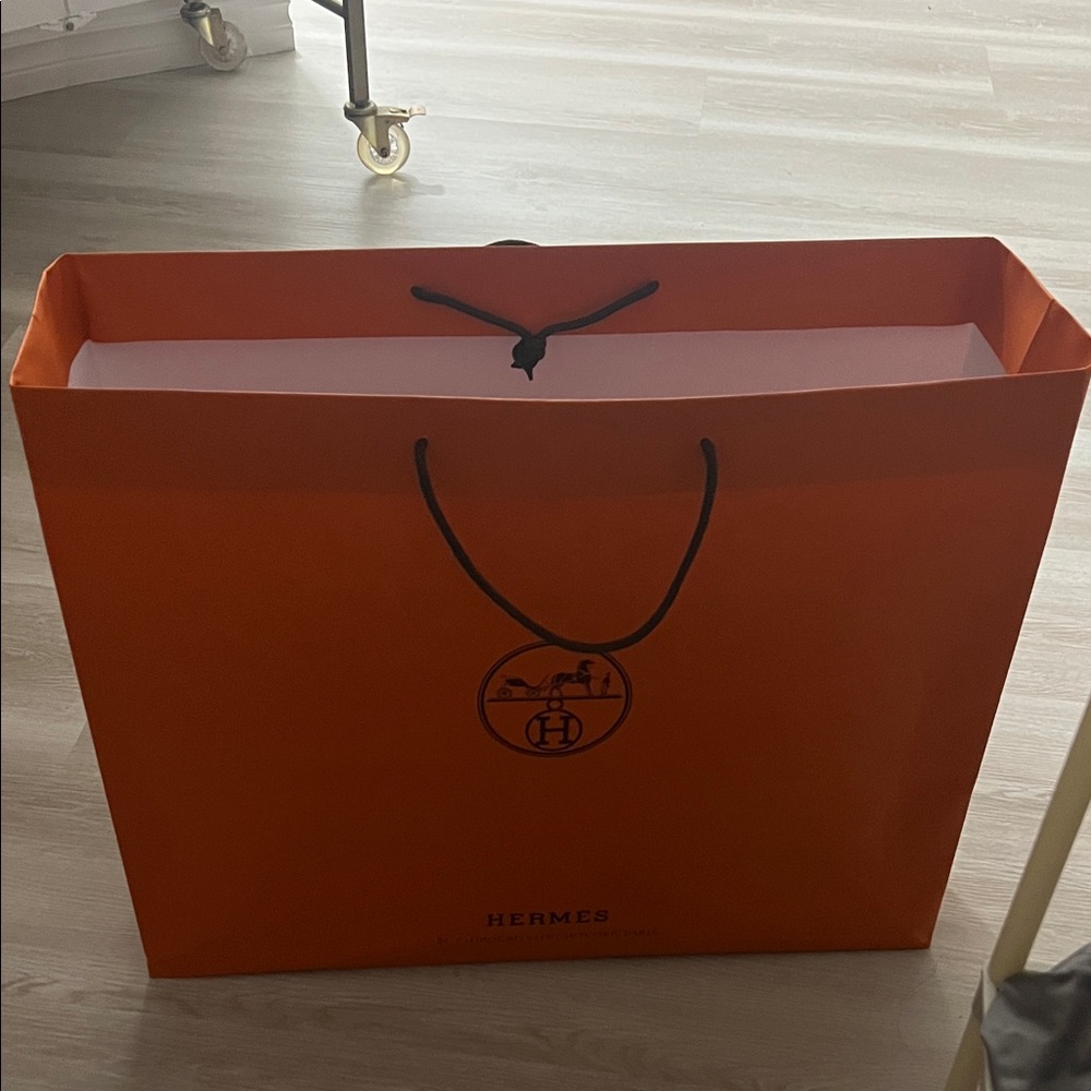 Hermes Orange Travel Bag